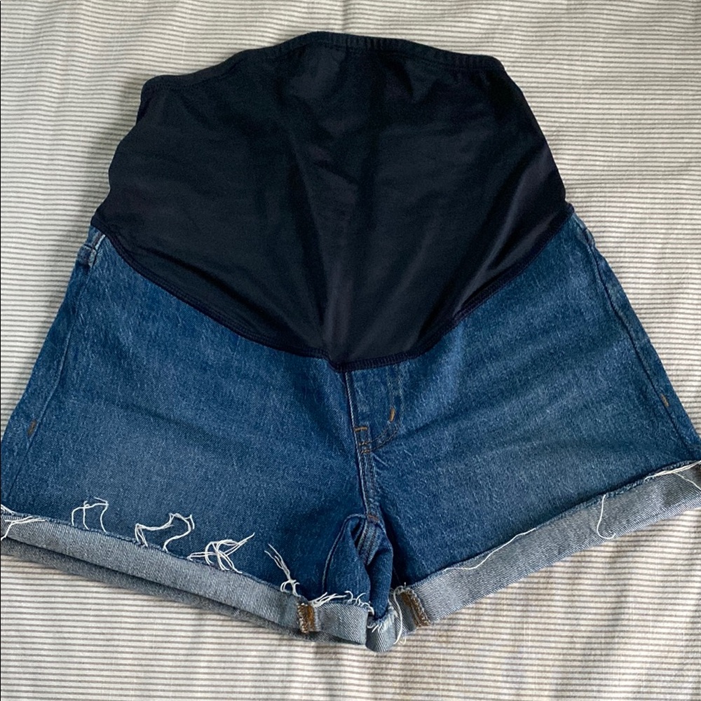 Madewell Maternity High Rise Denim Shorts